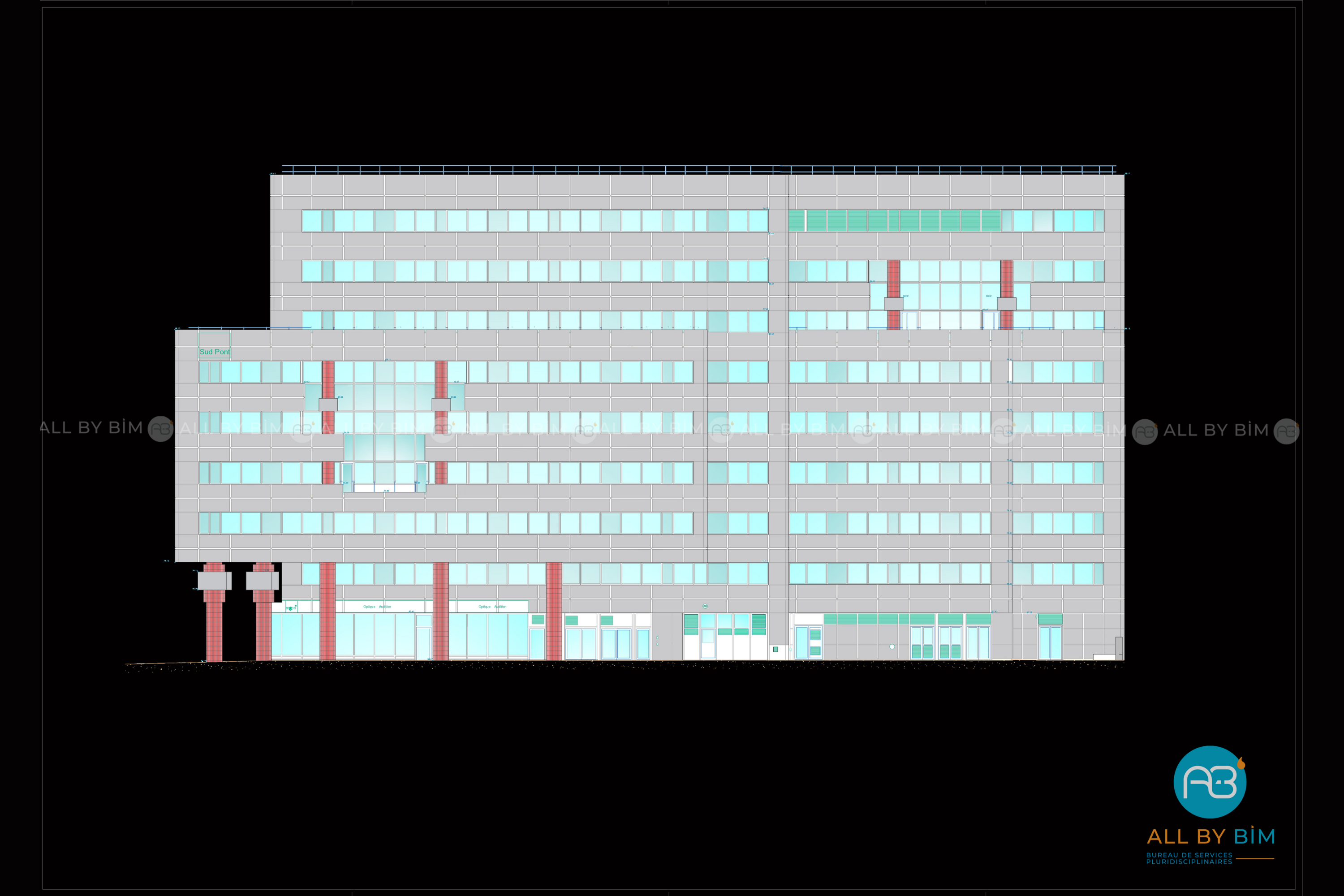 Traitement 2D : Plan intérieur et plan architecte - Allbybim